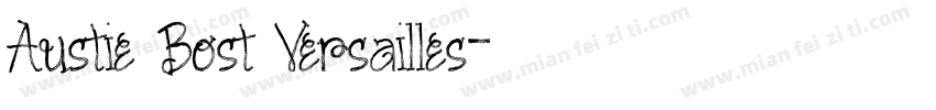 Austie Bost Versailles字体转换